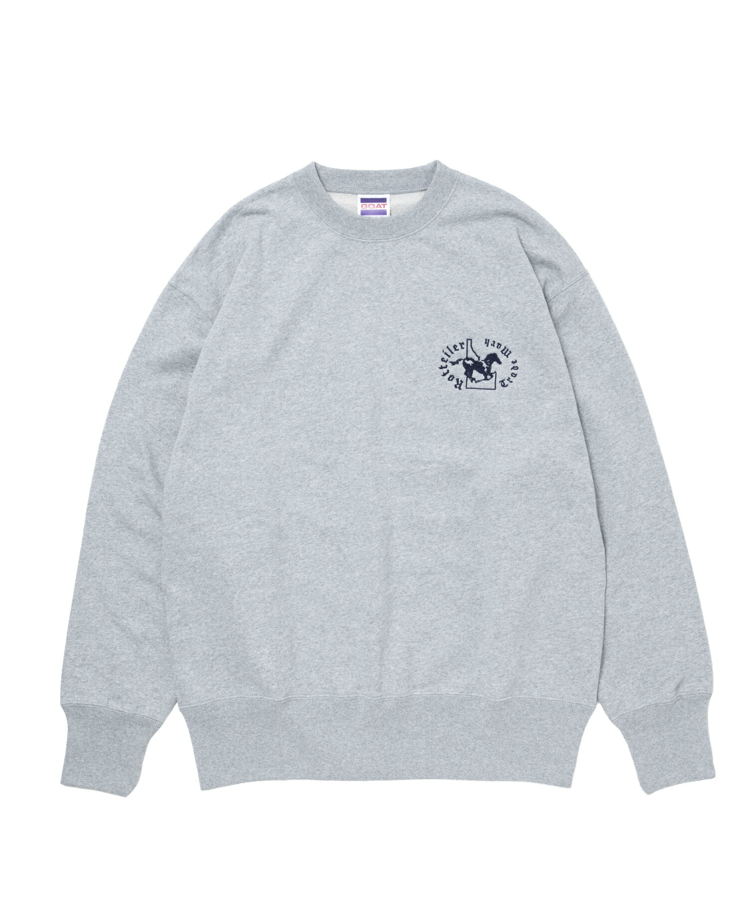 ROTTWEILER/HORSE SWEATER GRAY