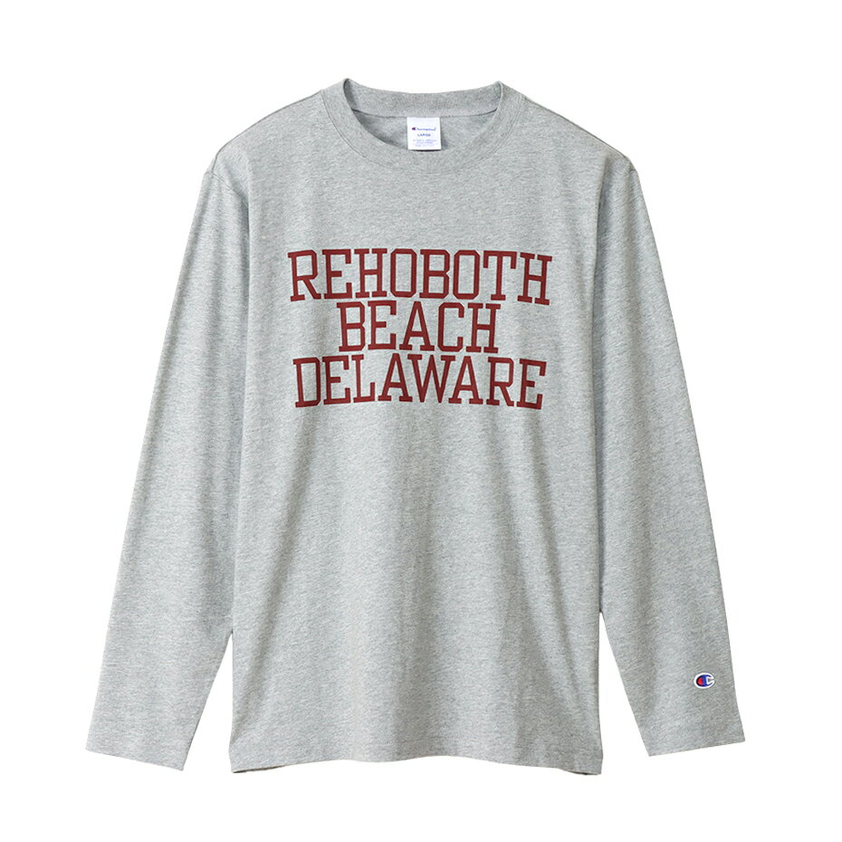 Rakuten - CHAMPION/PRINT LONG SLEEVE T DELAWARE OX.GRAY