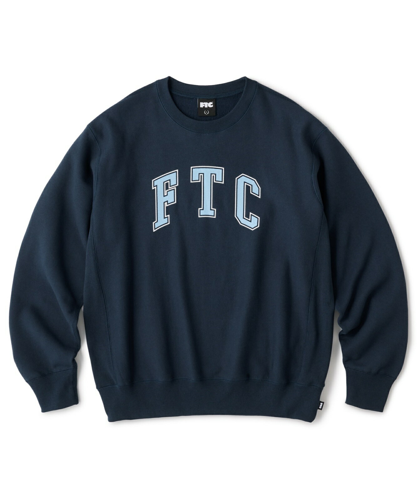 ★送料無料★FTC/CRACKED LOGO CREW NECK NAVY