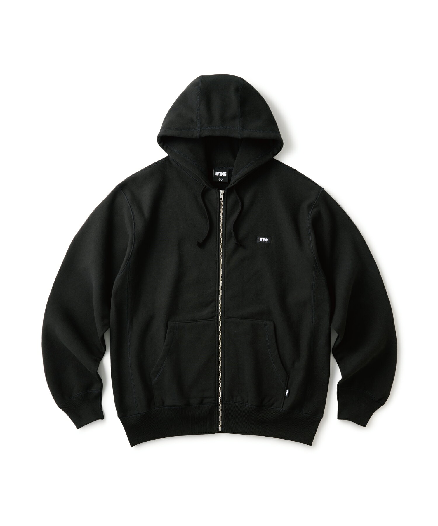 FTC/SMALL BOX LOGO ZIP UP HOODY BLACK