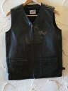 GANGSTERVILLE(MOX^[r)/THUG VEST COWHIDE BLACK