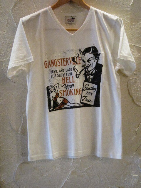 GANGSTERVILLE ギャングスタービル/HELL SMOKING T WHITE