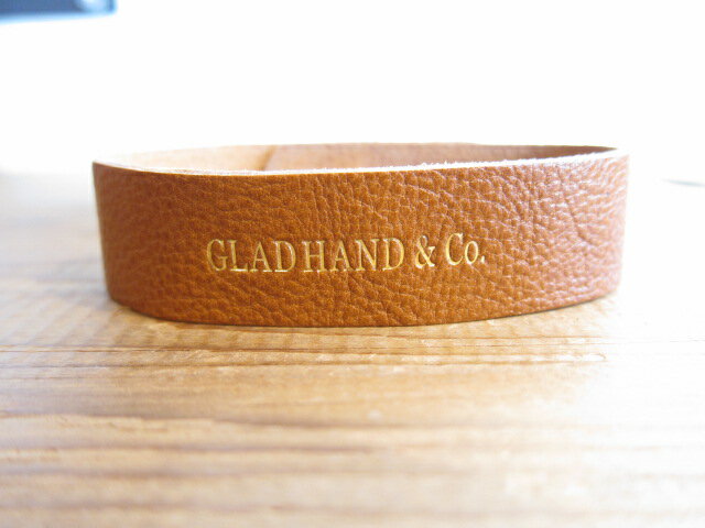 GLAD HAND(グラッドハンド)/LEATHER BRACELET CAMEL