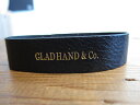 GLAD HAND(Obhnh)/LEATHER BRACELET BLACK