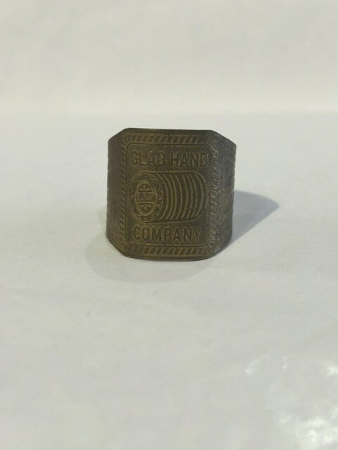 GLAD HAND/CIGAR TAG RING BRASS BOBBIN