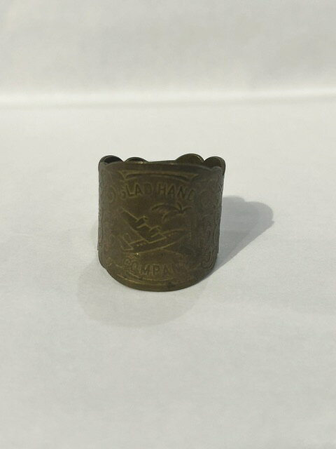 GLAD HAND/CIGAR TAG RING BRASS VOYAGE