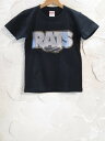 RATS/GLITTER BOX LOGO KIDS T BLACK