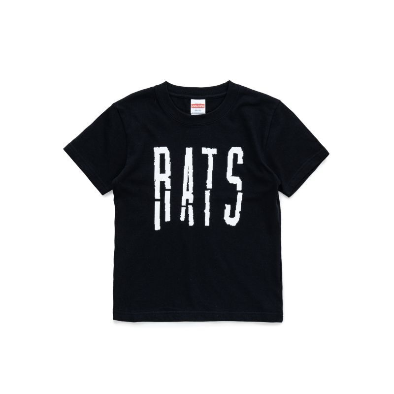 Rakuten - RATS/BLOKEN LOGO KID's T BLACK