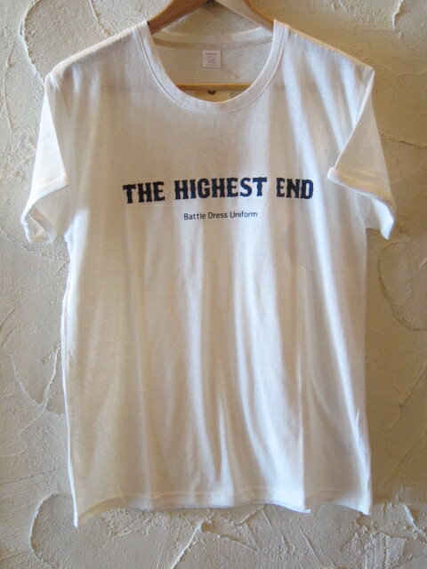 THE HIGHEST END ハイエストエンド/ROLL UP TEE WHITE