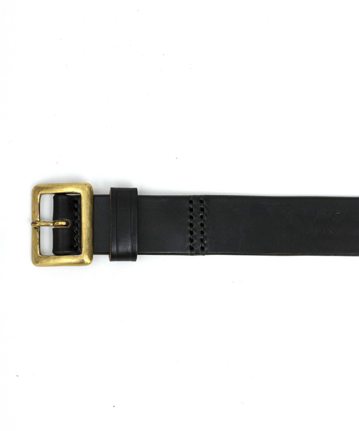 ★送料無料★BELAFONTE ベラフォンテ/RT LEATHER BELT 30mm BLACKxBRASS