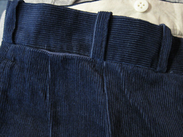 ★送料無料★BELAFONTE ベラフォンテ/RT 2TACK TROUSERS AGED CORDUROY NAVY