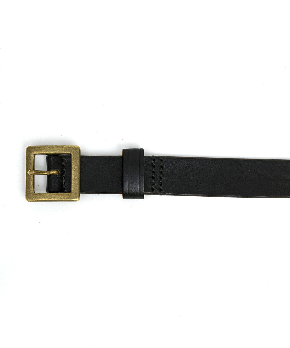 BEAFONTE ベラフォンテ//RT LEATHER BELT 25mm BLACKxBRASS