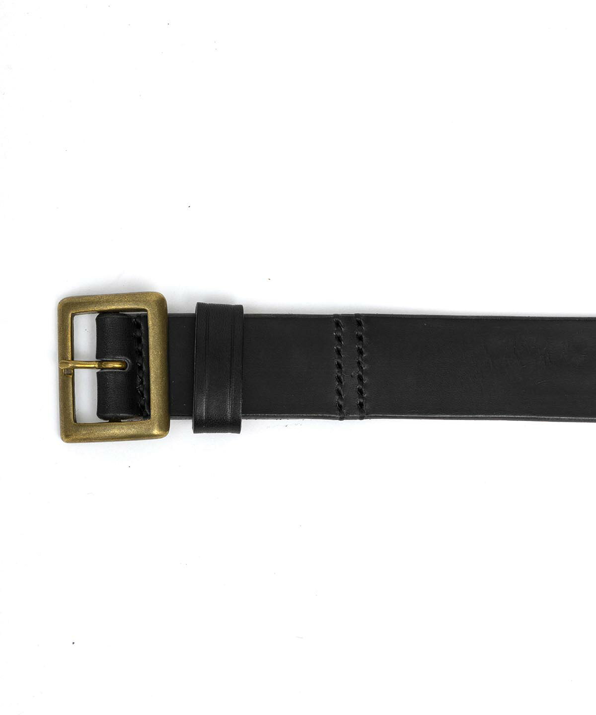 BEAFONTE ベラフォンテ//RT LEATHER BELT 30mm BLACKxBRASS