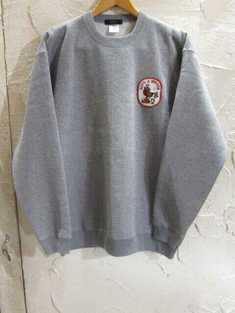 BELIVE/LEFT CHEST PATCH SWEAT WINNER GRAY(4)