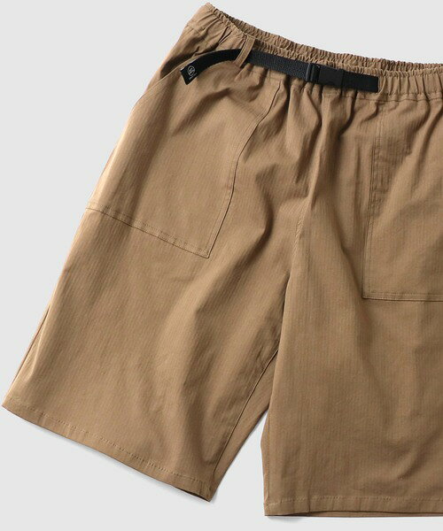 Rakuten - GYMMASTER/STRETCH HERRINGBONE SHORTS K.BROWN