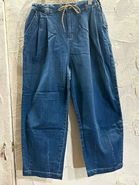 Rakuten - GYMMASTER/STRETCH DENIM TWO TUCK PANT DEEP BLUE