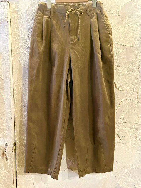 乐天商城 - GYMMASTER//KATSURAGI TWO TUCK PANT BROWN