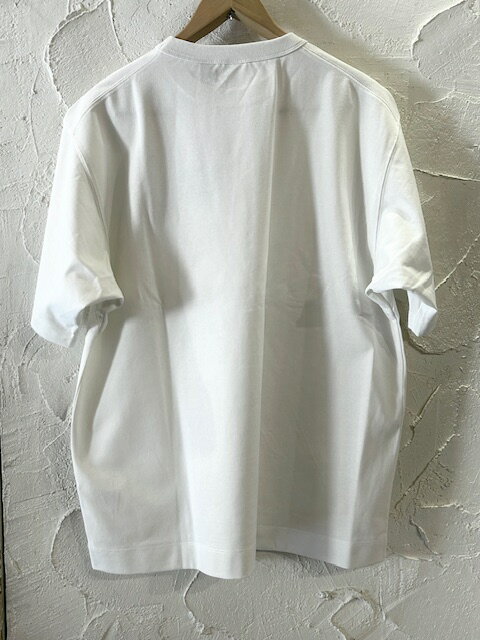 NANGA/ECO HYBRID BOX LOGO EMBROIDERY T WHITE