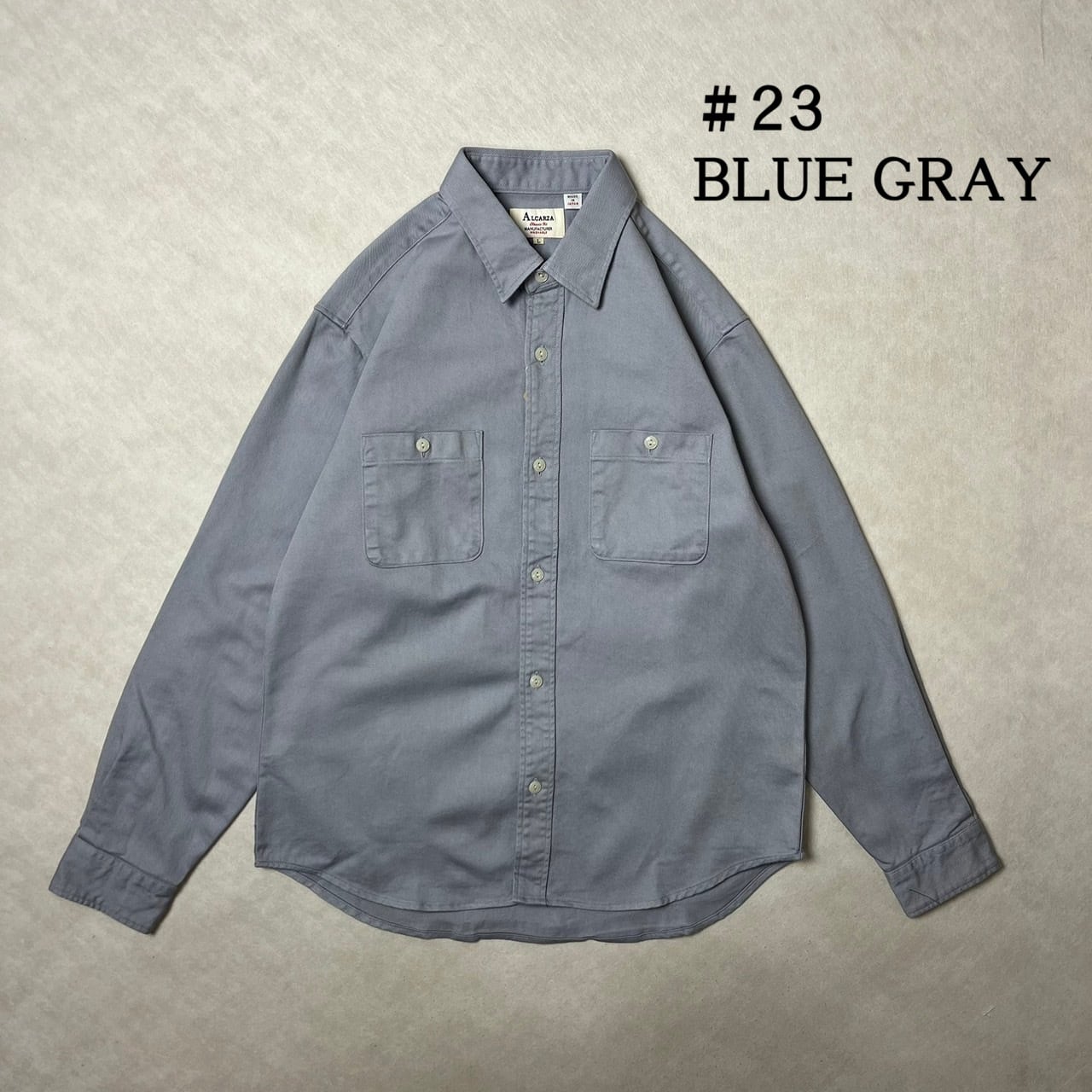 乐天商城 - ALCARZA/10s TWILL WORK SHIRT B.GRAY