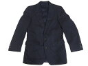 【SP7】【中古】 HANOVER ストライプ柄 二つボタン テーラードジャケット 紺×オレンジ×青 【サイズ:Men's XS位】【古着屋mellow楽天市場...