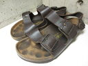【中古】BIRKENSTOCK MILANO/ビルケンシュトック ミラノ レザーサンダル 焦げ茶 Made in Germany 【サイズ42】【古着屋mell...