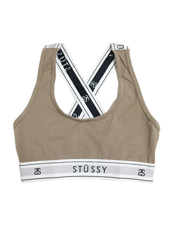 【NEW】 レディース ステューシー ブラトップ タンクトップ ブラジャー アンダーウェア インナー 下着STUSSY WOMEN Cross Back Crop 213037P トープ【新品】 新品 mellow【古着屋mellow楽天市場店】