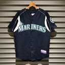 AJ majestic MLB SEATTLE MARINERS VAgE}i[Y x[X{[ Vc  W[[O TCYFY M lCr[ Made in U.S.AyÁz