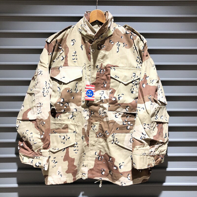 【Deadstock】CORINTH MFG CO. M-65 Type Field Jacket 039 039 CHOCOLATE CHIP CAMO 039 039 M-65タイプ フィールドジャケット チョコレートチップカモ 長袖 迷彩 サイズ：M, L, XL Made in U.S.A アメリカ製 デッドストック【新古品】