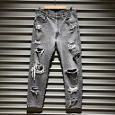 アメリカ製 リーバイス Levi's 505 ブラック デニムパンツ クラッシュデニム BORO ボロ サイズ:W34.5 L32 Made in U.S.A【...