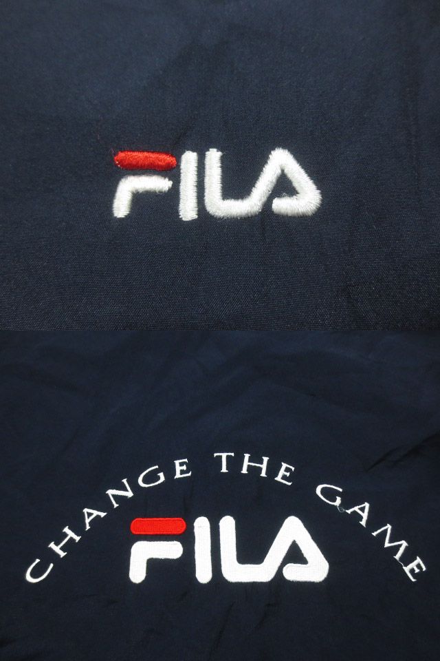 フィラ/FILA 刺繍入り ウインドブレーカー 長袖 サイズ：100 ネイビー【古着】 古着 【中古】 中古 mellow 【あす楽対応】【古着屋mellow楽天市場店】