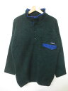 パタゴニア/patagonia スナップT プルオーバー フリース ジャケット 長袖 無地 サイズ:Men's S位 ディープグリーン系 リサイズ【レディース】【古着】 古着 【中古】 中古 mellow 【あす楽対応】【古着 mellow楽天市場店】