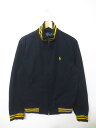 ポロ ラルフローレン Polo by Ralph Lauren ワンポイント ジップアップ トラックジャケット サイズ:M ダークネイビー×イエロー【古着】 古着 【中古】 中古 mellow【あす楽対応】【古着 mellow楽天市場店】