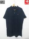 ポロ ジーンズ ラルフローレン/POLO JEANS CO. RALPH LAUREN 鹿の子 ポロシャツ 半袖 星条旗ミニワッペン付き サイズ:XL ネイビー【古着】 古着 【中古】 中古 mellow【あす楽対応】【古着 mellow楽天市場店】