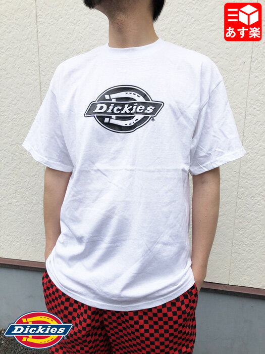 【ゆうパケット対応】ディッキーズ Dickies ロゴプリント Tシャツ 半袖 サイズ:S , M , L , XL ホワイト デッドストック Deadstoc...