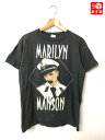 【ゆうパケット対応】マリリン マンソン Marilyn Manson BIGGER THAN SATAN 両面プリント バンド Tシャツ 半袖 サイズ：M ブラック【新品】 新品 mellow 【あす楽対応】【古着屋mellow楽天市場店】