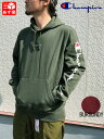 チャンピオン/Champion ロゴ・袖プリント プルオーバー スウェット パーカー フーディー 長袖 サイズ：S, M, L, XL カラー：OLIVE、BURGUNDY 新品 mellow 