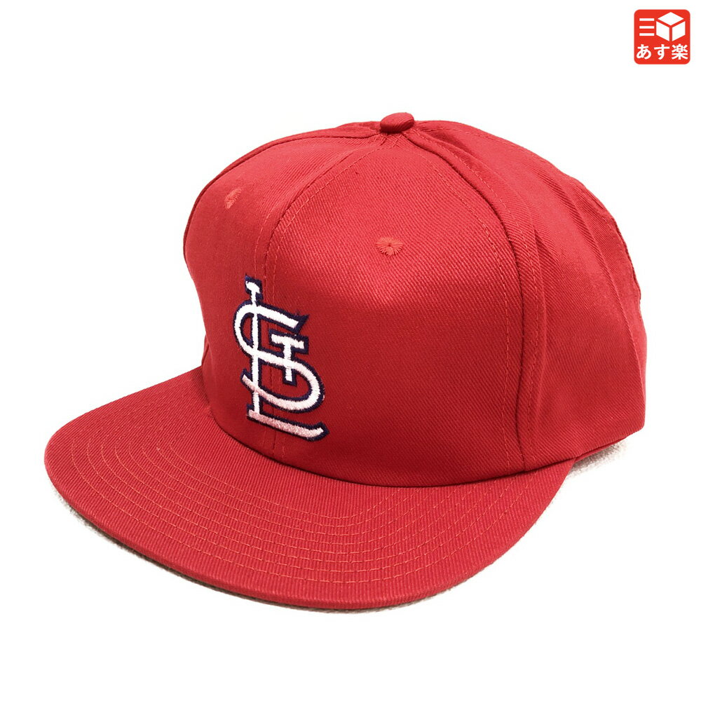 MLB "St. Louis Cardinals" Snap back CAP セントルイス・カージナルス ロゴ刺繍 スナップバック キャップ 　サイズ：ONE SIZE　カラー：レッドTWINS ENTERPRISE INC. デッドストック 新古品 mellow