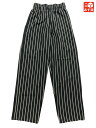 ★10 オフ クーポン 4/30 14時まで★アンコモンスレッズ UNCOMMON THREADS Stripe Chef Pants ストライプ シェフパンツ イージーパンツ サイズ：XS ブラック×ホワイト【古着】 古着 【中古】 中古 mellow【あす楽対応】【古着 mellow楽天市場店】