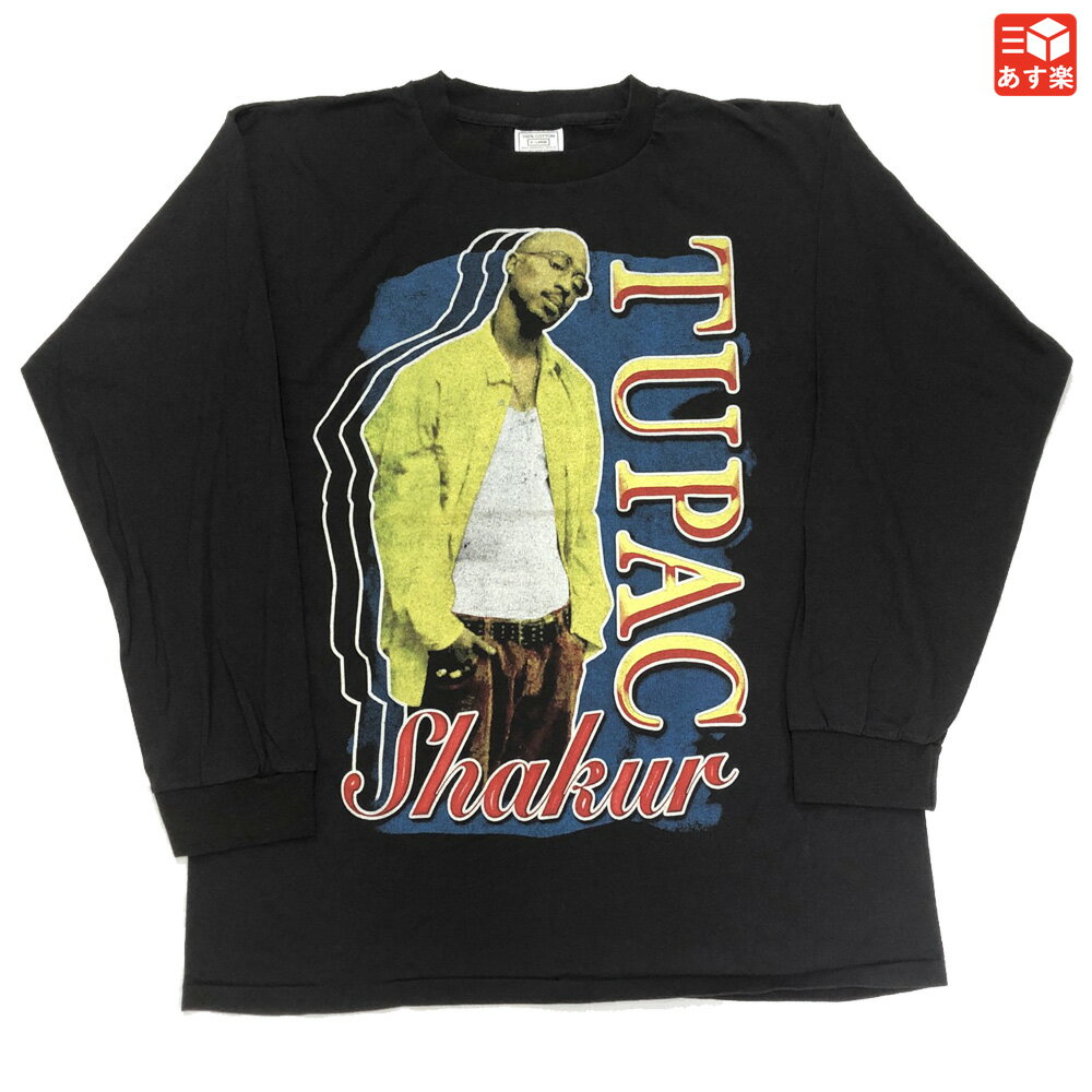 新品 2pac アーティストTシャツ RAP TEE ラップT ロンT 黒 XL