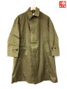 50's Canadian Army Gabardine Rain Coat カナダ軍 ギャバジン ステンカラー レインコート 無地　サイズ：0 オリーブ系 デッドストック新古品 mellow