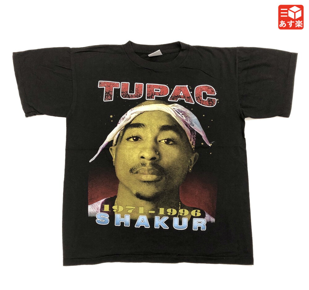 トゥーパック/2PAC 両面プリント アーティスト Tシャツ 半袖 サイズ：L ブラック 新品 mellow 