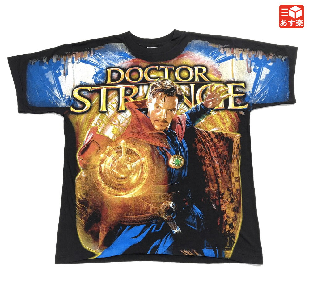 【ゆうパケット対応】ドクター・ストレンジ Doctor Strange 両面プリント Tシャツ 半袖 サイズ:XL ブラック【新品】 新品 mellow 【古着...