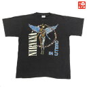 NIRVANA "In Utero" ニルヴァーナ イン・ユーテロ バンド Tシャツ 両面プリント 半袖　サイズ：XL　ブラック 新品 mellow 