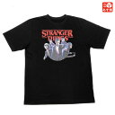 ストレンジャー・シングス STRANGER THINGS プリント Tシャツ 半袖 サイズ：Men's XL位 ブラック 新品 mellow 