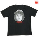 ストレンジャー・シングス STRANGER THINGS ダスティン・ヘンダーソン フェイスプリント Tシャツ 半袖 サイズ：Men's XL位 ブラック 新品 mellow 