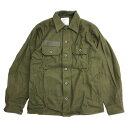 80's U.S. ARMY Cold Weather Field Shirt アメリカ軍 ウールシャツ 長袖 無地 サイズ：MEDIUM オリーブ デッドストック SHIRT, COLD WEATHER, FIELD, WOOL/NYLON, OLIVE GREEN 108 あす楽対応