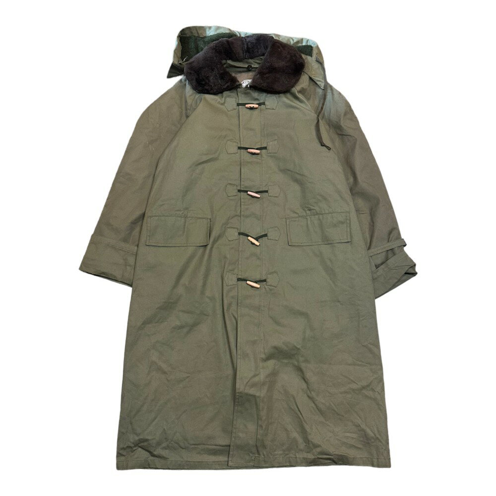 【Deadstock】 Italian Army Alpine Parka Duffle Coat イタリア軍 アルパイン パーカー ダッフルコート 襟ボア サイズ:3 50-52 オリーブ系デッドストック【新古品】