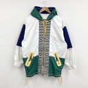 MULBERRY STREET ジップアップ ジャケット パーカー サイズ:L ホワイト×ブルー×グリーン×イエロー 【中古】