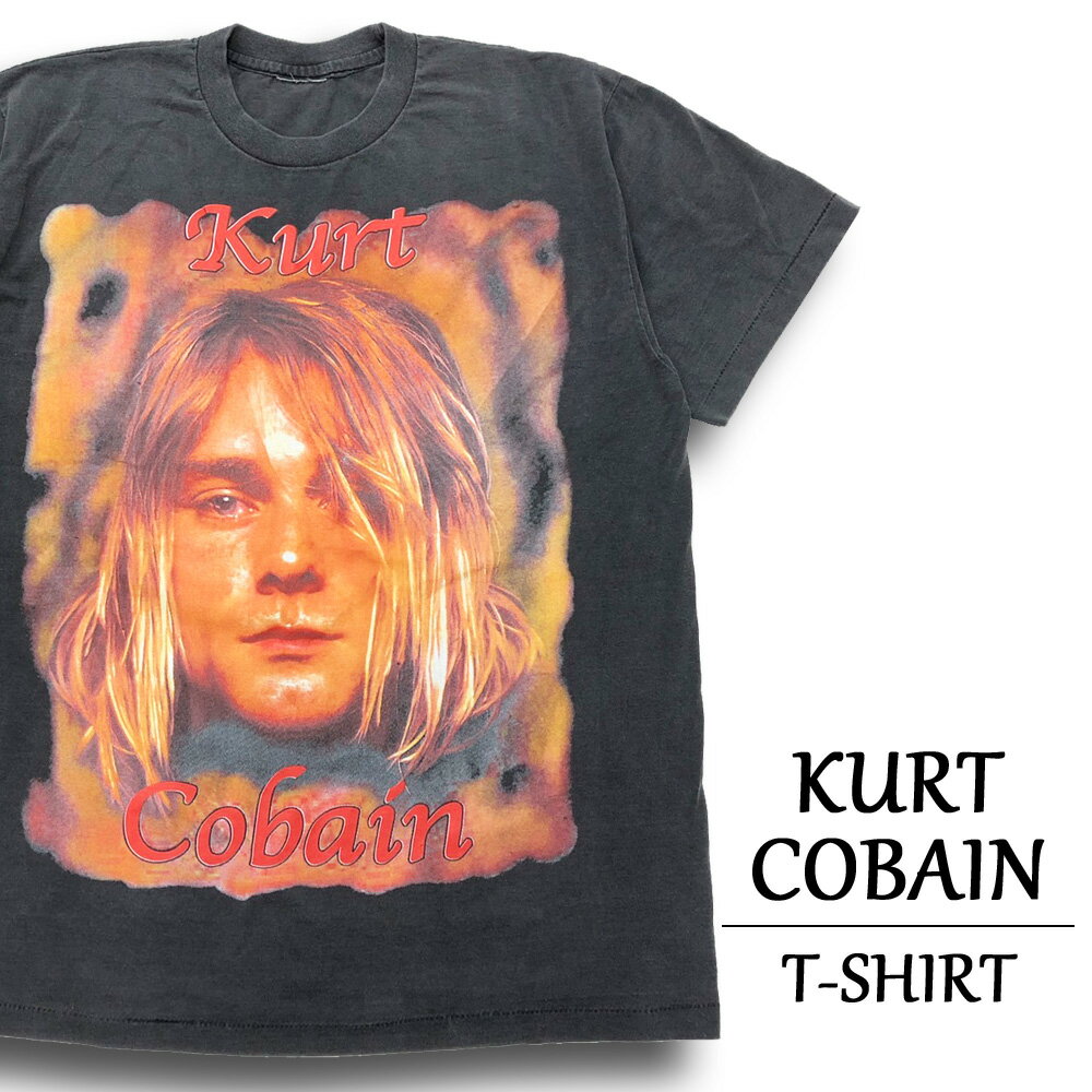 新品 カートコバーン KURT COBAIN ニルヴァーナ NIRVANA クルーネック バンドT メール便対応