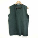 French Army Over Dye Linen Vest ''Olive'' フランス軍 後染め リネン ベスト オリーブ系 サイズ:メンズ S-M相当【...